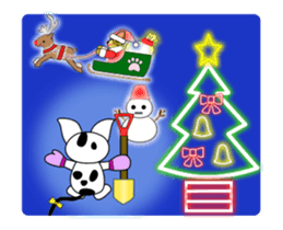 Animation happy cat's Christmas-1 sticker #14026107