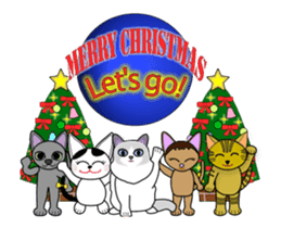 Animation happy cat's Christmas-1 sticker #14026109