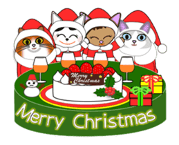 Animation happy cat's Christmas-2 sticker #14026961