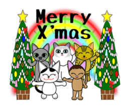 Animation happy cat's Christmas-2 sticker #14026964