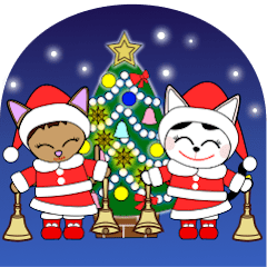 Animation happy cat's Christmas-2