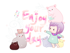 Color Cat Dough with Barim sticker #14027681