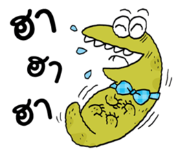 Varanus salvator cute sticker #14027798