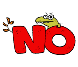 Varanus salvator cute sticker #14027826