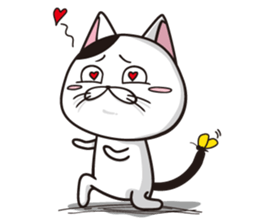 Funny cute hilarious cat sticker #14028593