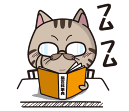 Funny cute hilarious cat sticker #14028609