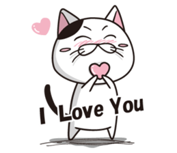 Funny cute hilarious cat sticker #14028618