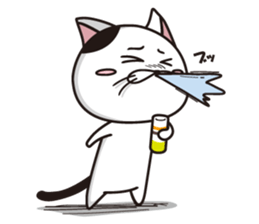 Funny cute hilarious cat sticker #14028621