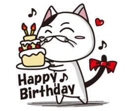 Funny cute hilarious cat sticker #14028629