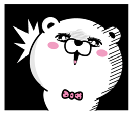 Bear princess affectation3 sticker #14028732