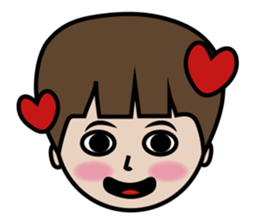 little boy with a great day sticker #14029175