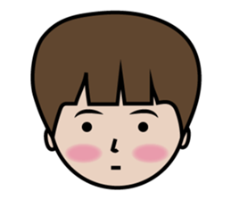 little boy with a great day sticker #14029178