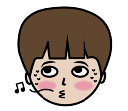 little boy with a great day sticker #14029179