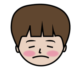little boy with a great day sticker #14029182