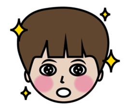 little boy with a great day sticker #14029183