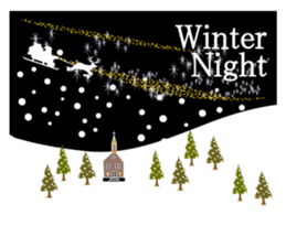 Winter greeting Sticker sticker #14029434