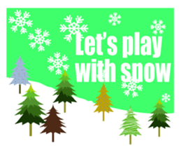 Winter greeting Sticker sticker #14029438