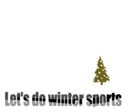 Winter greeting Sticker sticker #14029441