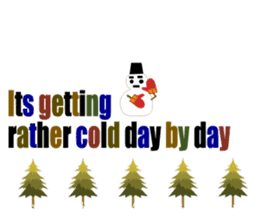 Winter greeting Sticker sticker #14029442