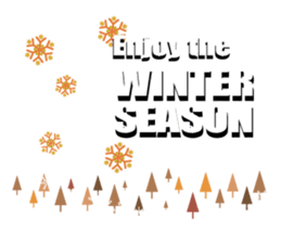 Winter greeting Sticker sticker #14029444