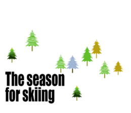 Winter greeting Sticker sticker #14029445