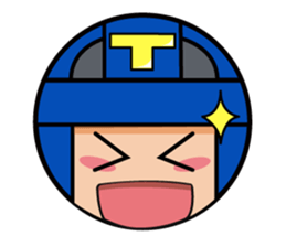 Cute blue head. no.1 sticker #14030166