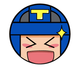 Cute blue head. no.1 sticker #14030166