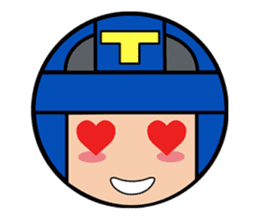 Cute blue head. no.1 sticker #14030167