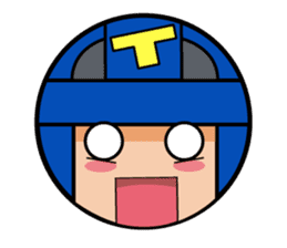 Cute blue head. no.1 sticker #14030168