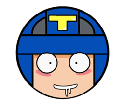 Cute blue head. no.1 sticker #14030169