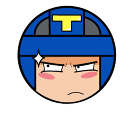 Cute blue head. no.1 sticker #14030170