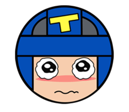 Cute blue head. no.1 sticker #14030171