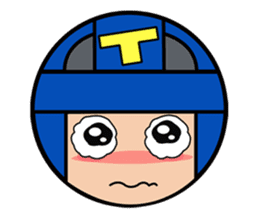 Cute blue head. no.1 sticker #14030171