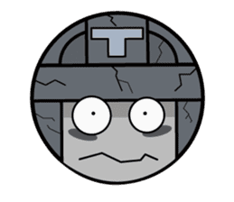 Cute blue head. no.1 sticker #14030172