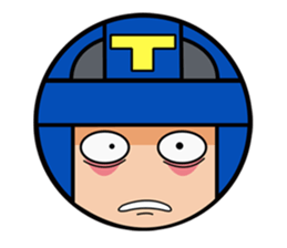 Cute blue head. no.1 sticker #14030173