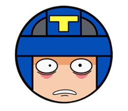 Cute blue head. no.1 sticker #14030173