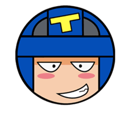 Cute blue head. no.1 sticker #14030174