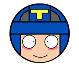 Cute blue head. no.1 sticker #14030175