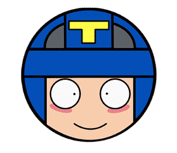 Cute blue head. no.1 sticker #14030175