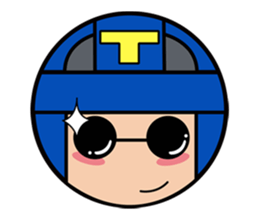 Cute blue head. no.1 sticker #14030176