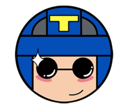 Cute blue head. no.1 sticker #14030176