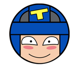 Cute blue head. no.1 sticker #14030177