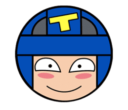 Cute blue head. no.1 sticker #14030177