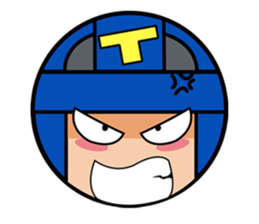 Cute blue head. no.1 sticker #14030178