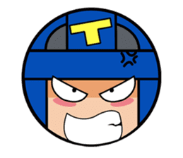 Cute blue head. no.1 sticker #14030178