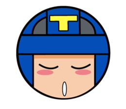 Cute blue head. no.1 sticker #14030179