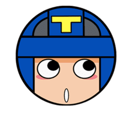 Cute blue head. no.1 sticker #14030180