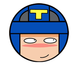 Cute blue head. no.1 sticker #14030181