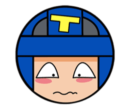 Cute blue head. no.1 sticker #14030182