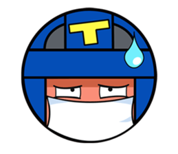 Cute blue head. no.1 sticker #14030184